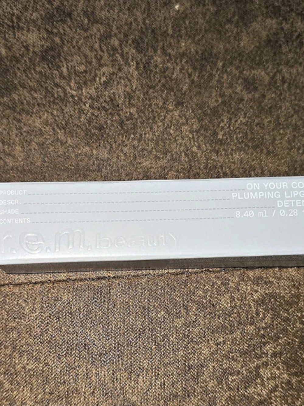 r.e.m. beauty On Your Collar Plumping Lip Gloss Brown